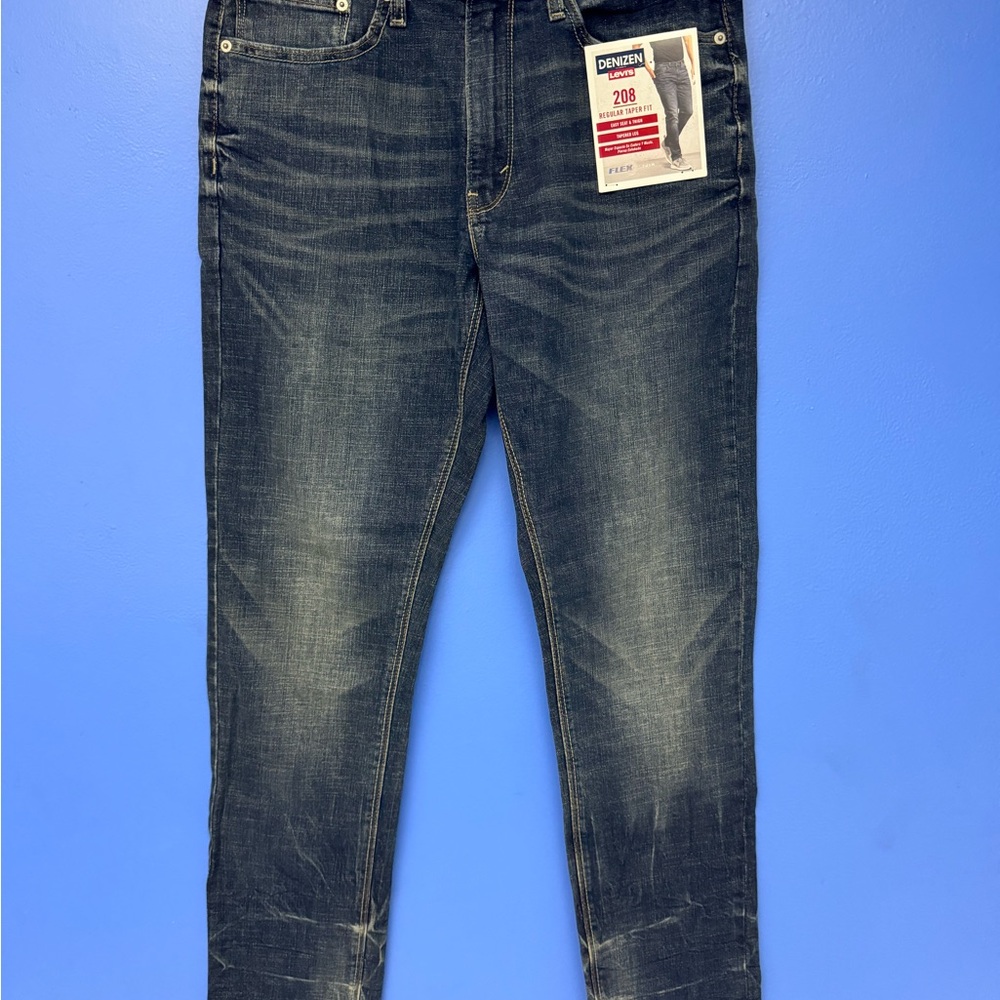 Denizen from Levi's 208 Men's Dark Wash Relaxed Jeans